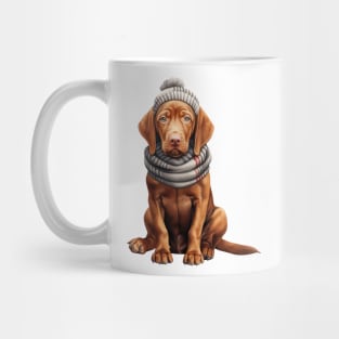 Winter Vizsla Dog Mug